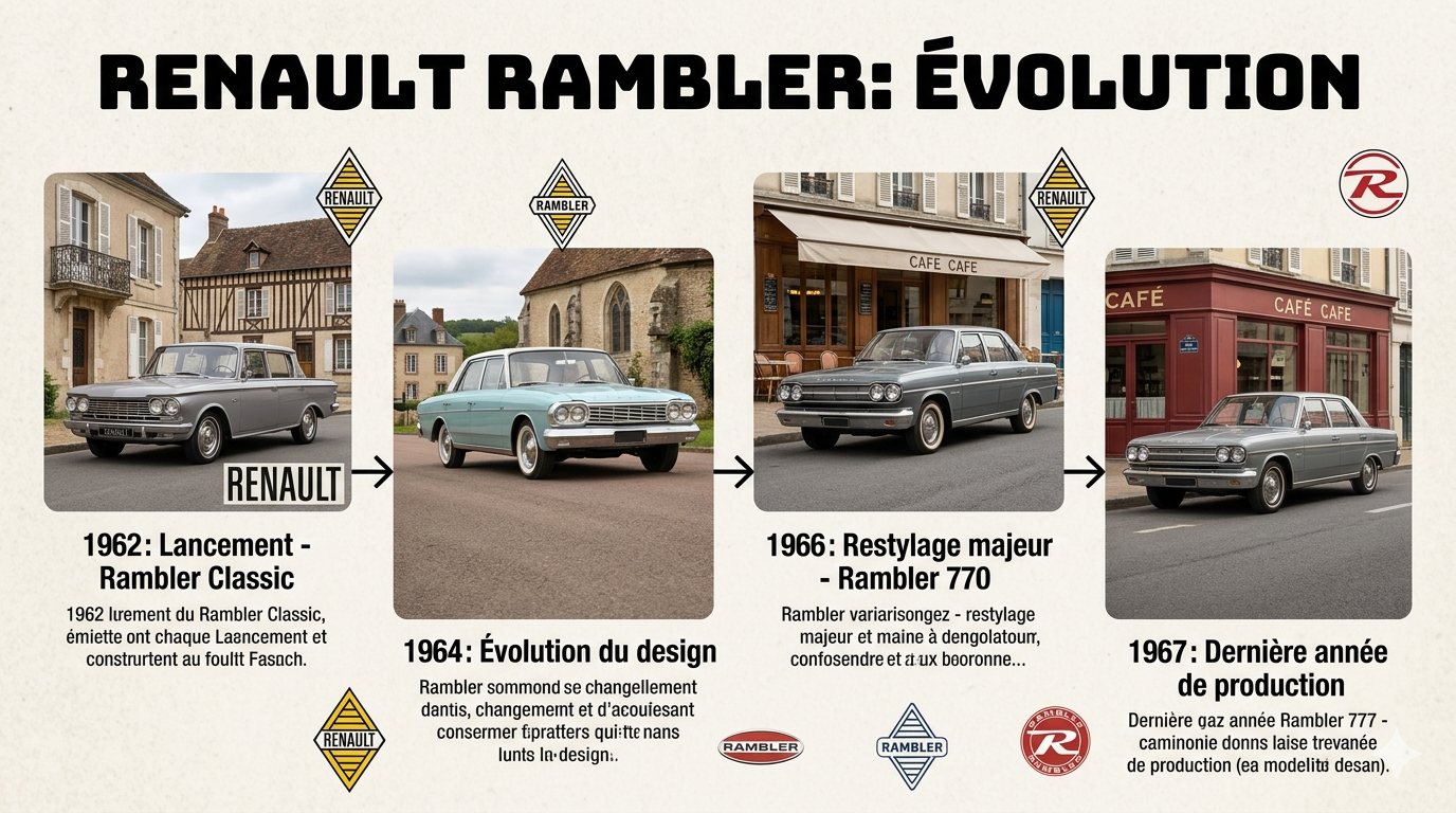 évolution de la Renault Rambler